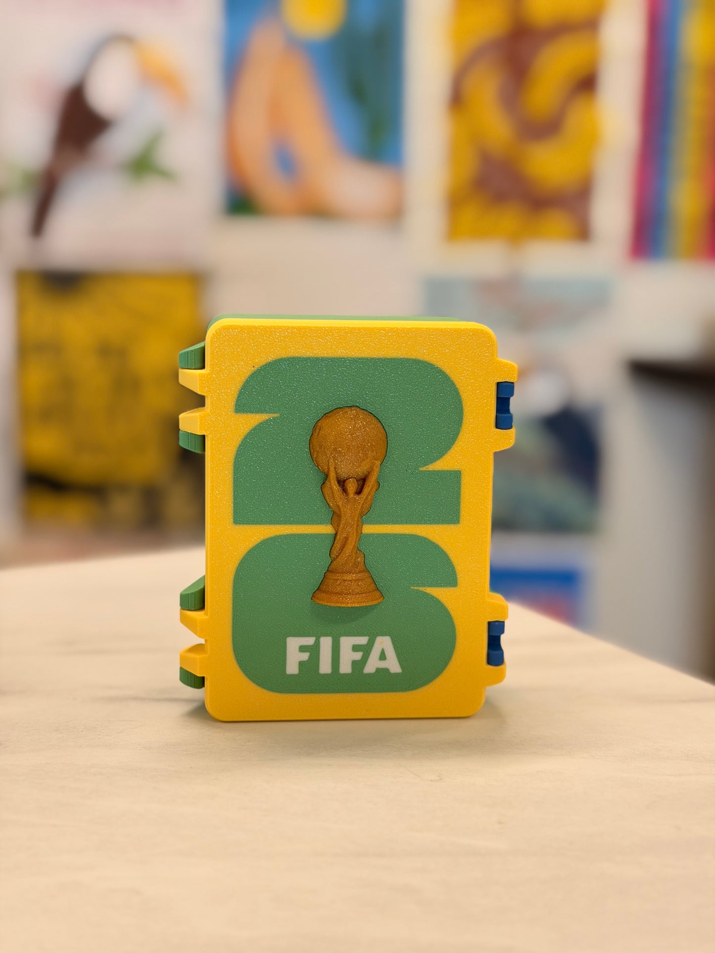 Personalized World Cup Sticker Organizer Box